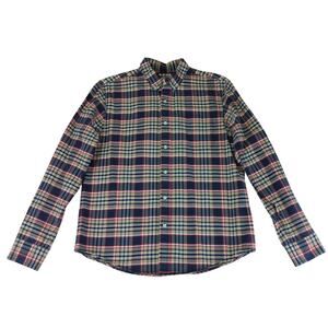 L.L.‎ Bean Signature Washed Oxford Slim Plaid Button-down Shirt Medium 300556